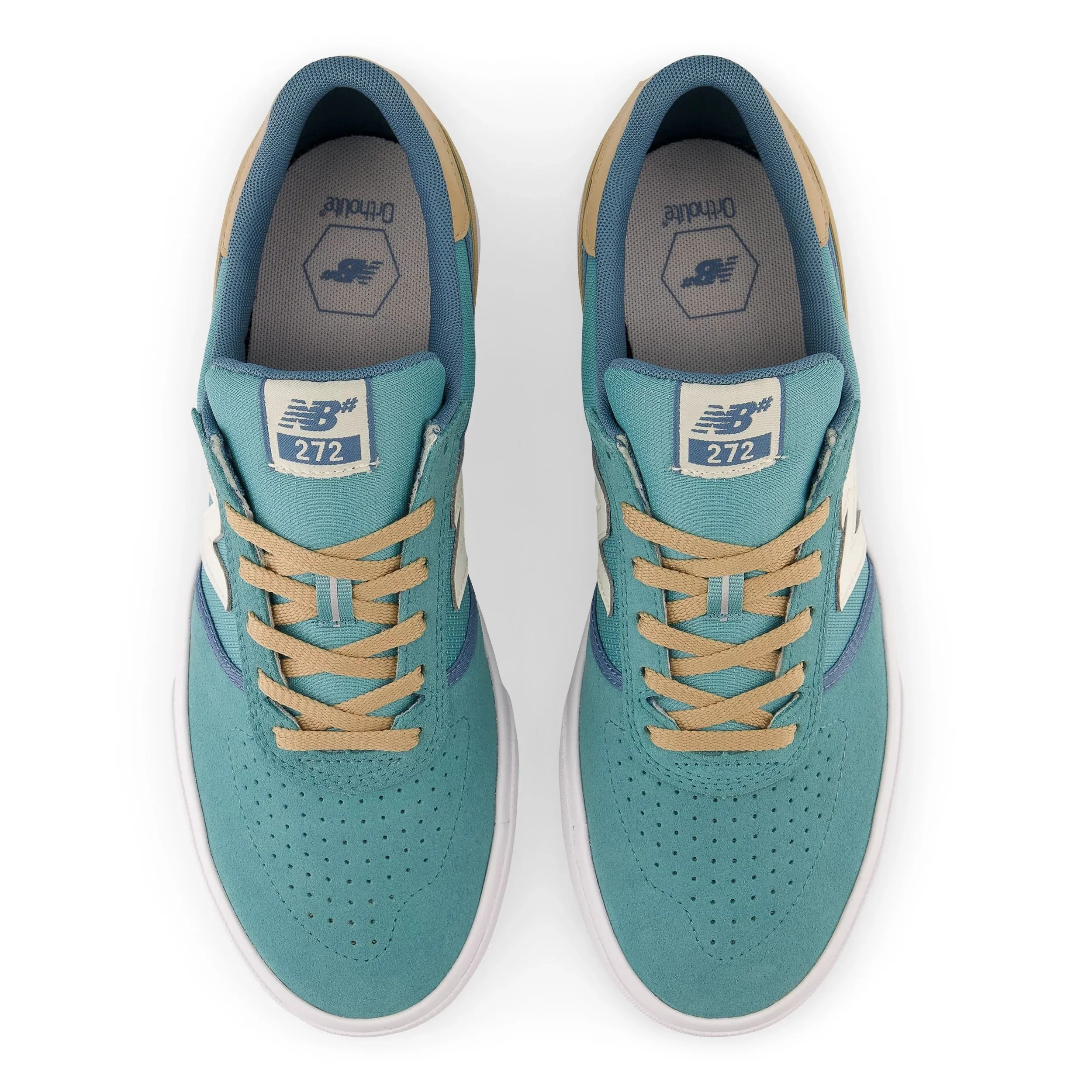 New Balance Numeric 272 Skateboard Shoe - Aqua/Tan