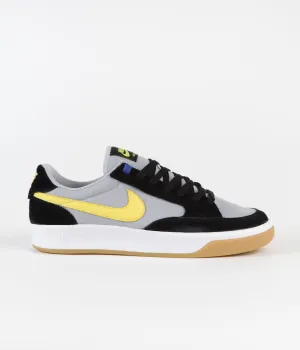 Nike SB Adversary Premium Shoes - Black / Yellow Strike - Wolf Grey - White