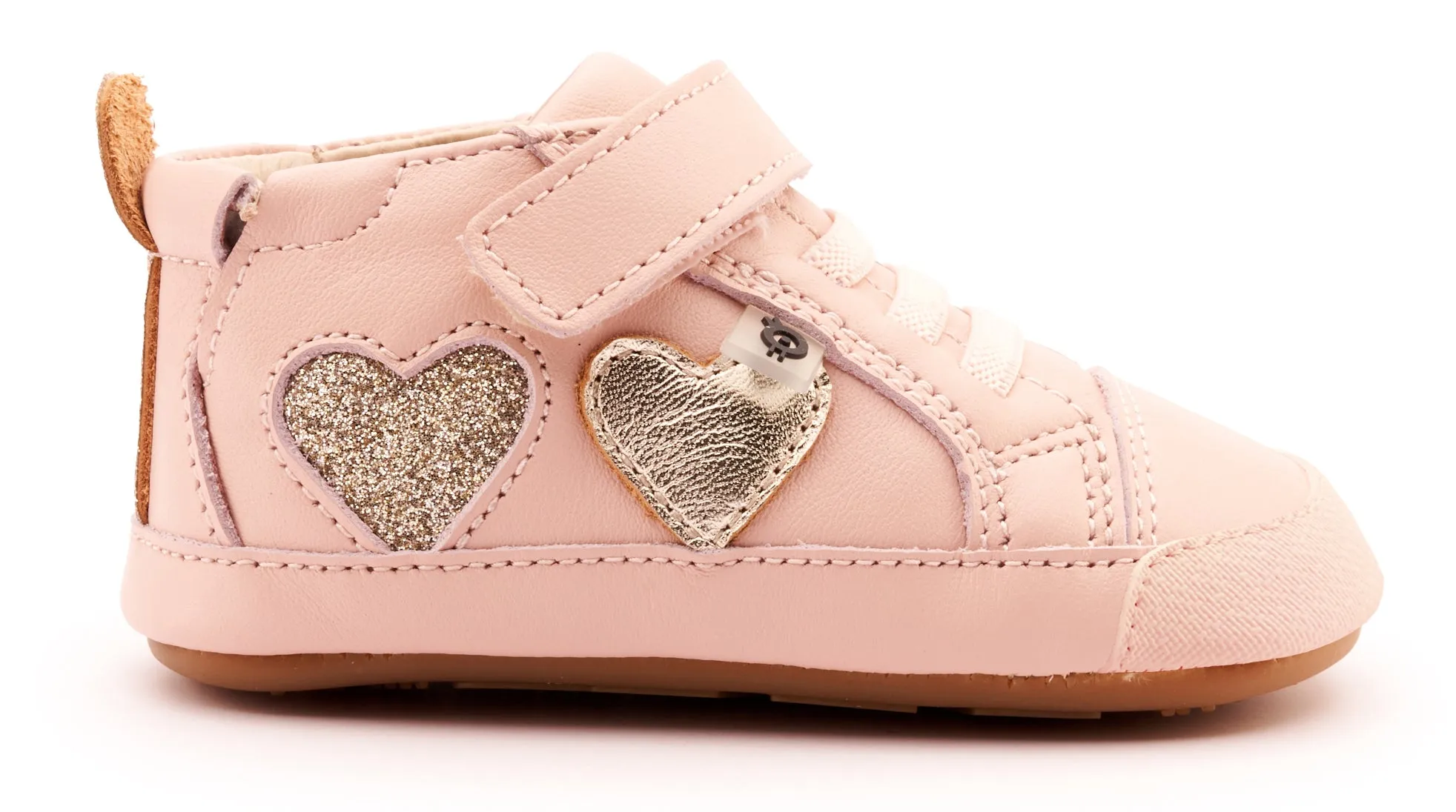Old Soles Girl's 0072RT Harper Casual Shoes - Powder Pink / Gold / Glam Gold