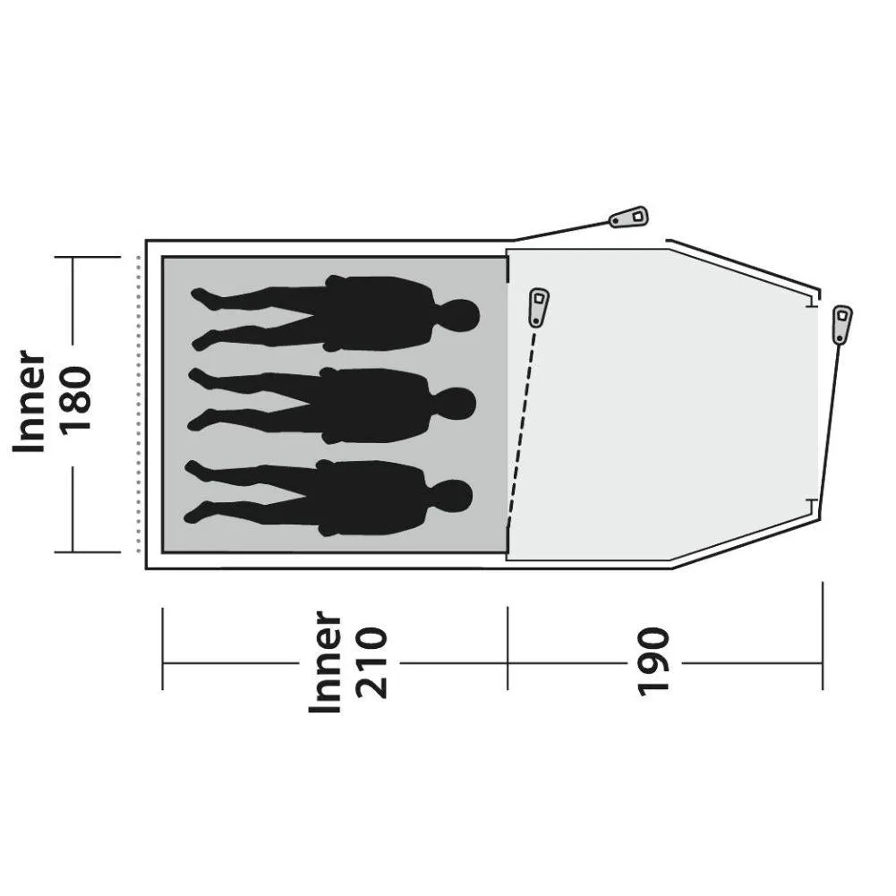 Outwell Tent Earth 3 - 3 Man Tunnel Tent