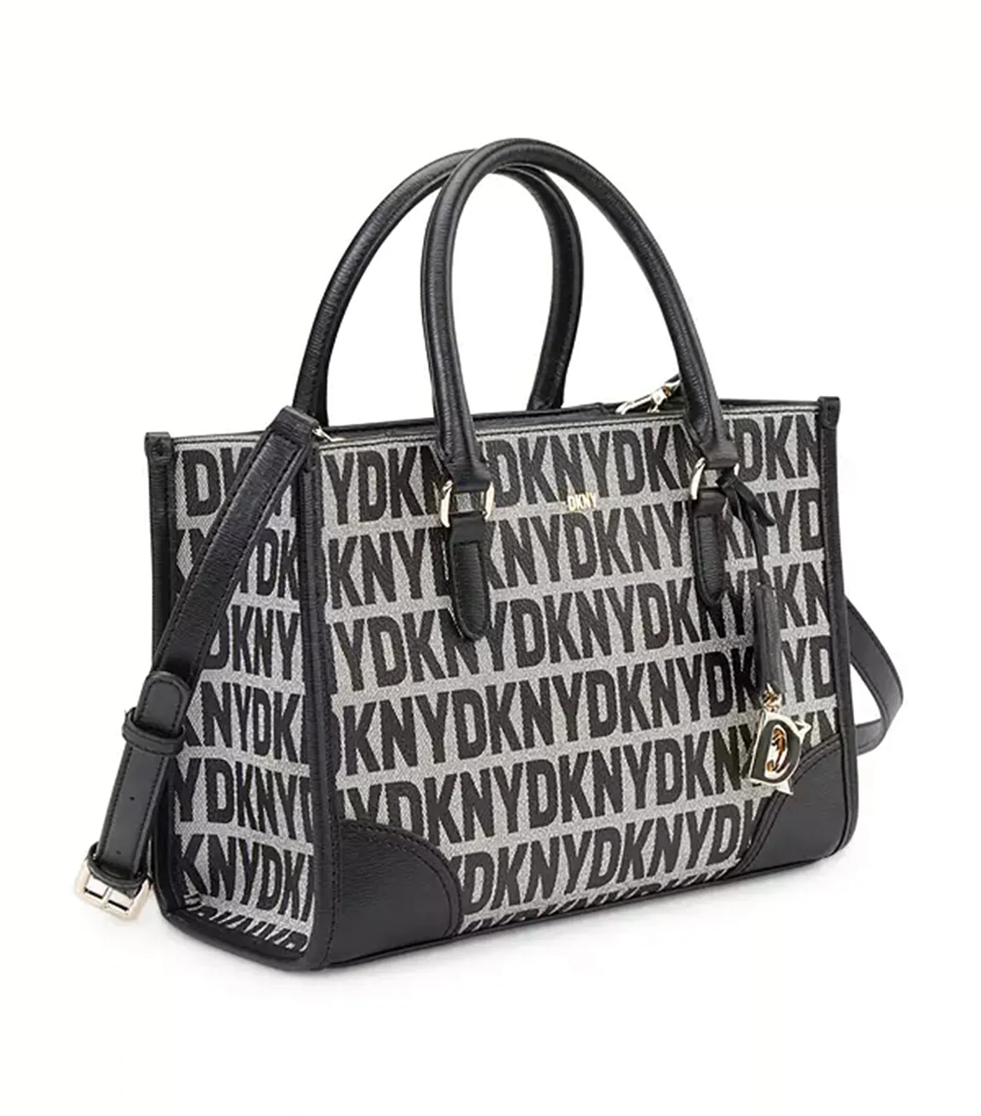 Perri Box Satchel Black Logo/Black