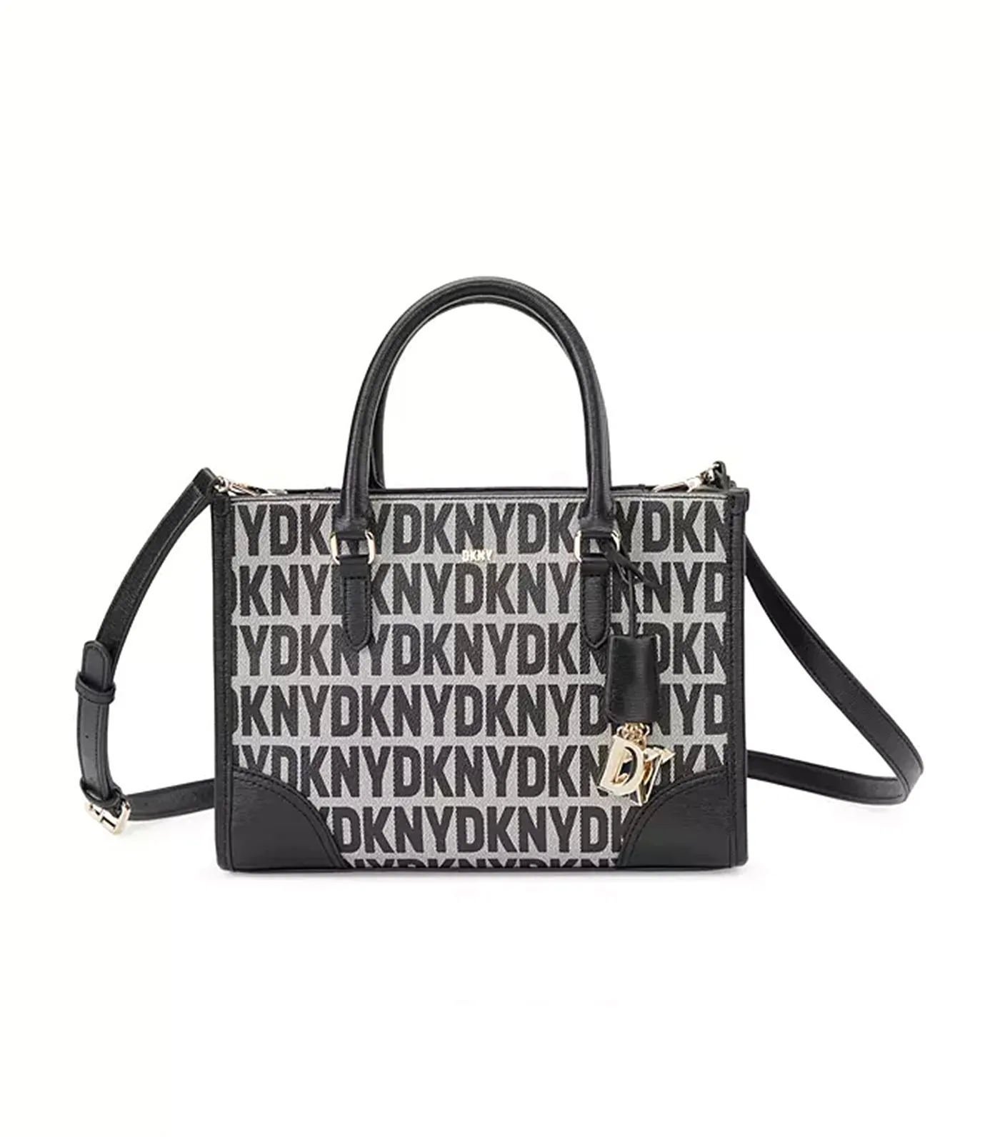 Perri Box Satchel Black Logo/Black