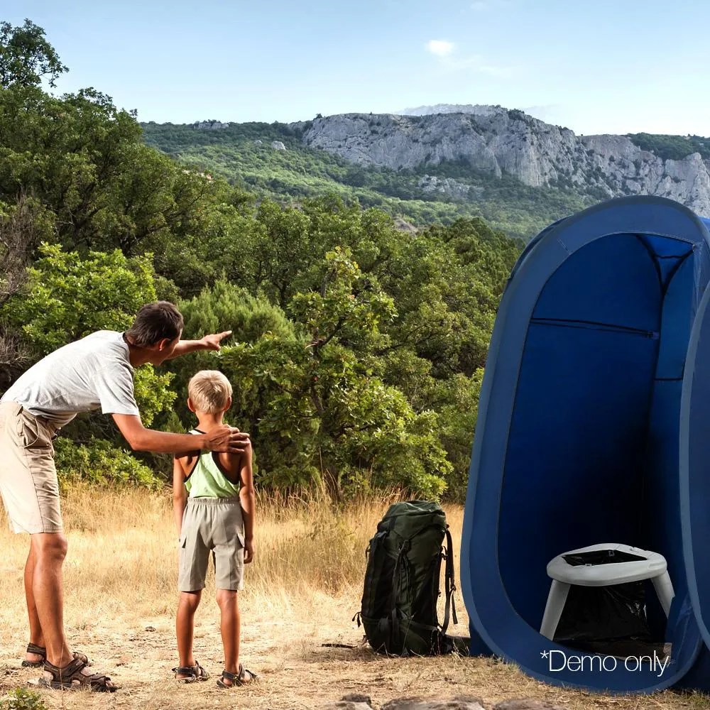Portable Folding Toilet Camping Outdoor Caravan Plastic Bag