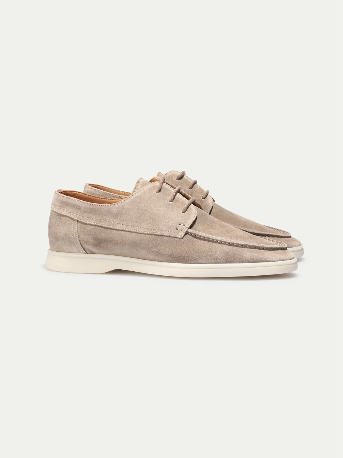 "Light Grey" - Boat Loafers