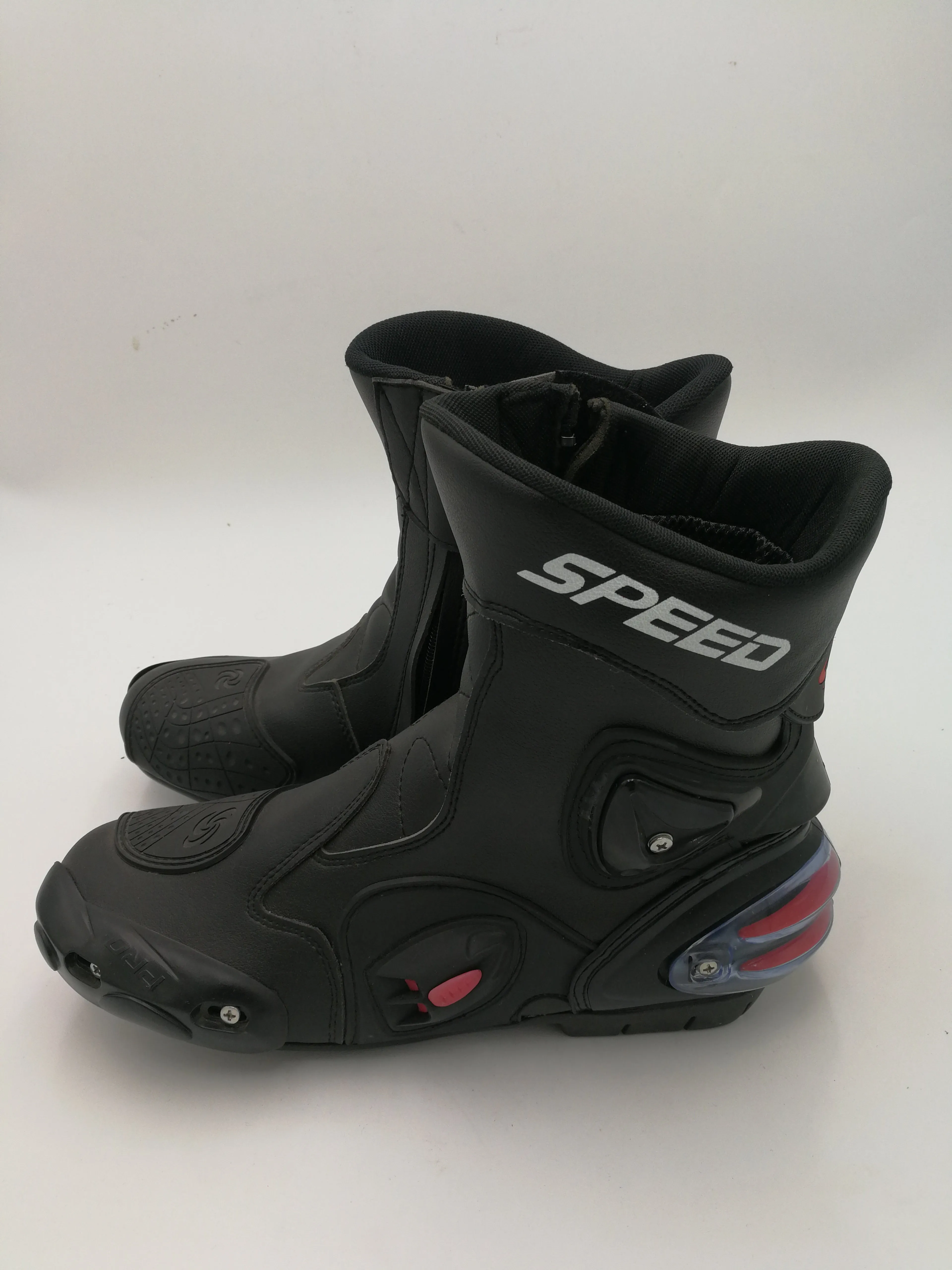 R66 Black Pro Biker motorcycle Racing Boots