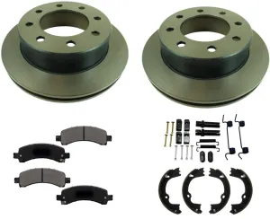 Rear Fleet Duty High Carbon Disc Brake Rotors Pads For Express Van 2500 21 2022