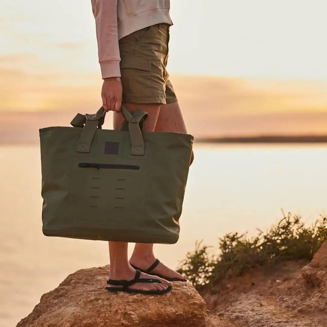 Red Waterproof Tote Bag