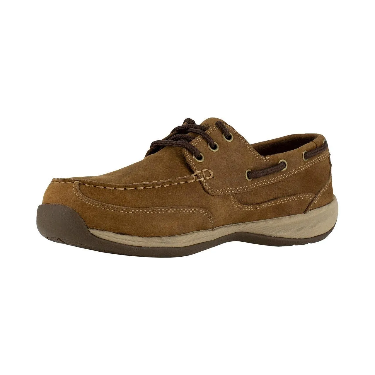 Rockport Men’s Brown Steel Toe Boat Shoe RK6736