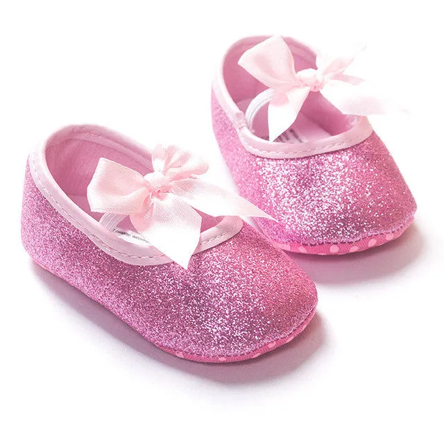 Romirus Bling New metallic Newborn Baby Boys Girls shoes Toddler Infant Shoes Tassel Baby Moccasins Christmas Gift Shoes 0-18M