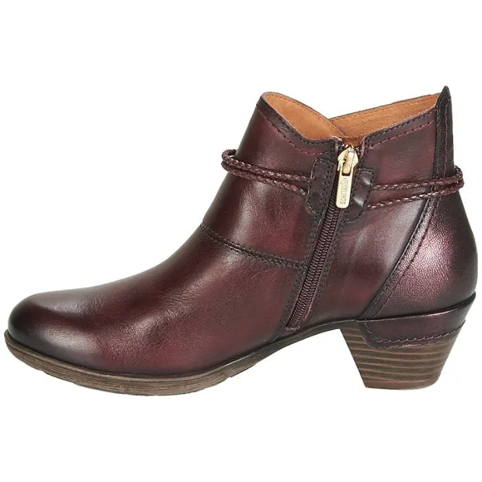 Rotterdam Calfskin Leather Women's Mid Heel Zip Up Ankle Boots