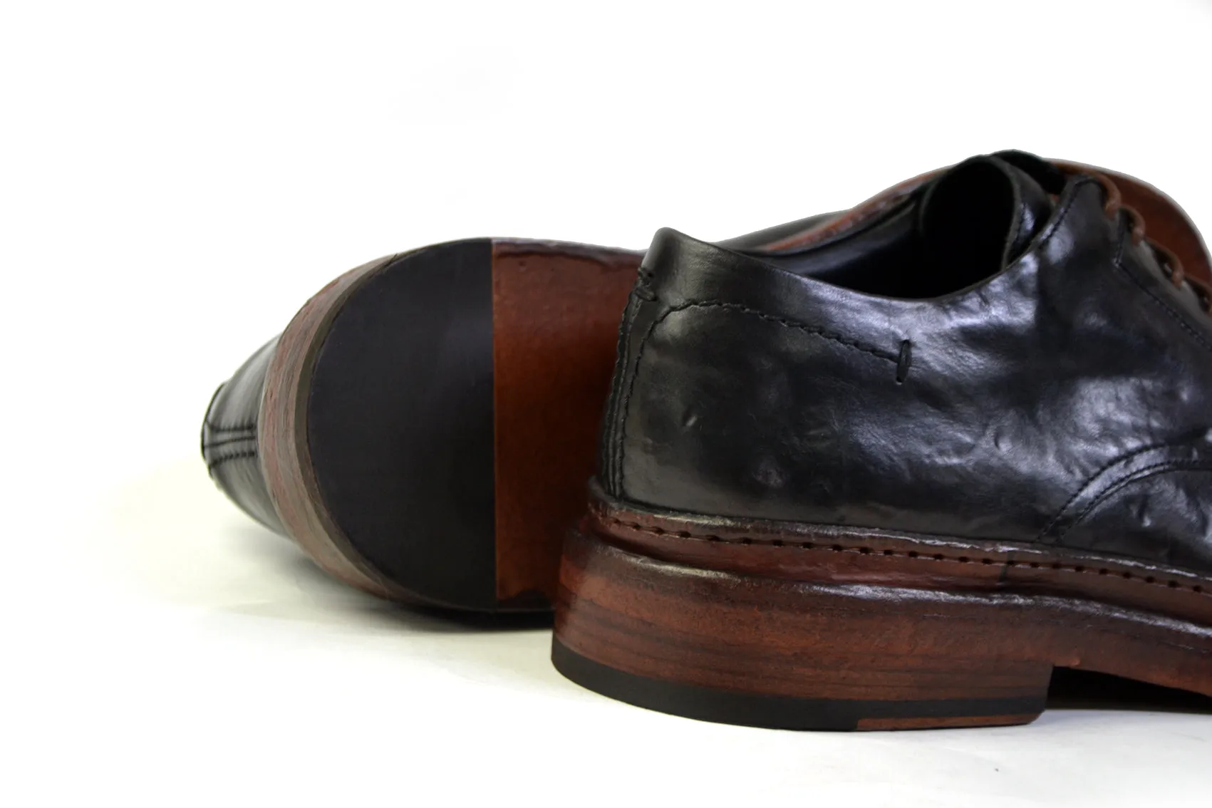 SAM BLACK DERBY SHOES