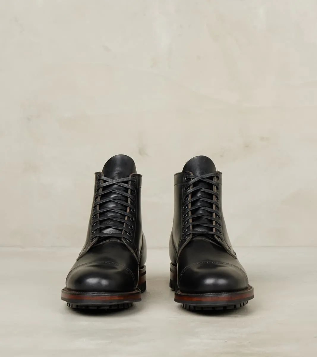 Service Boot - 2030 - Commando - Horween Black Wooly CXL