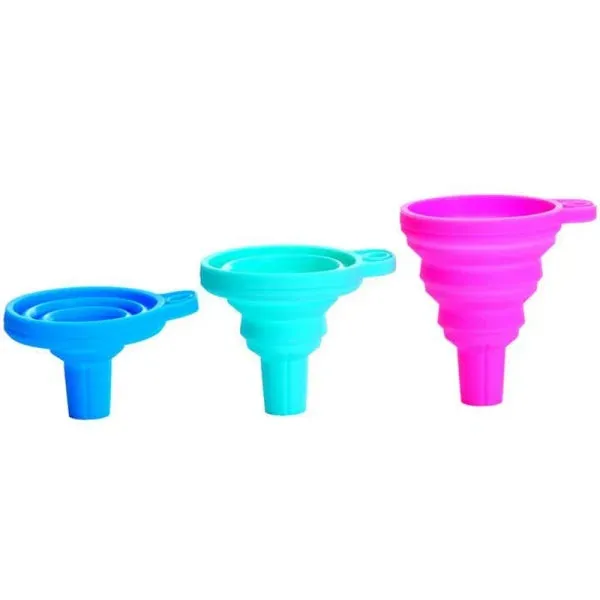 Silicone Oil Funnel, Kitchen Liquid Oil Dispensing Tool (random Color)