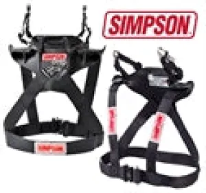 Simpson Hybrid Sport X-Large Neck Neck Restraint System With Sliding Helmet Tether FIA Post Anchors