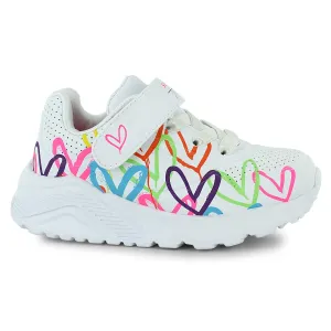 Skechers Uno Lite - Love Levitate - Wht/Neon