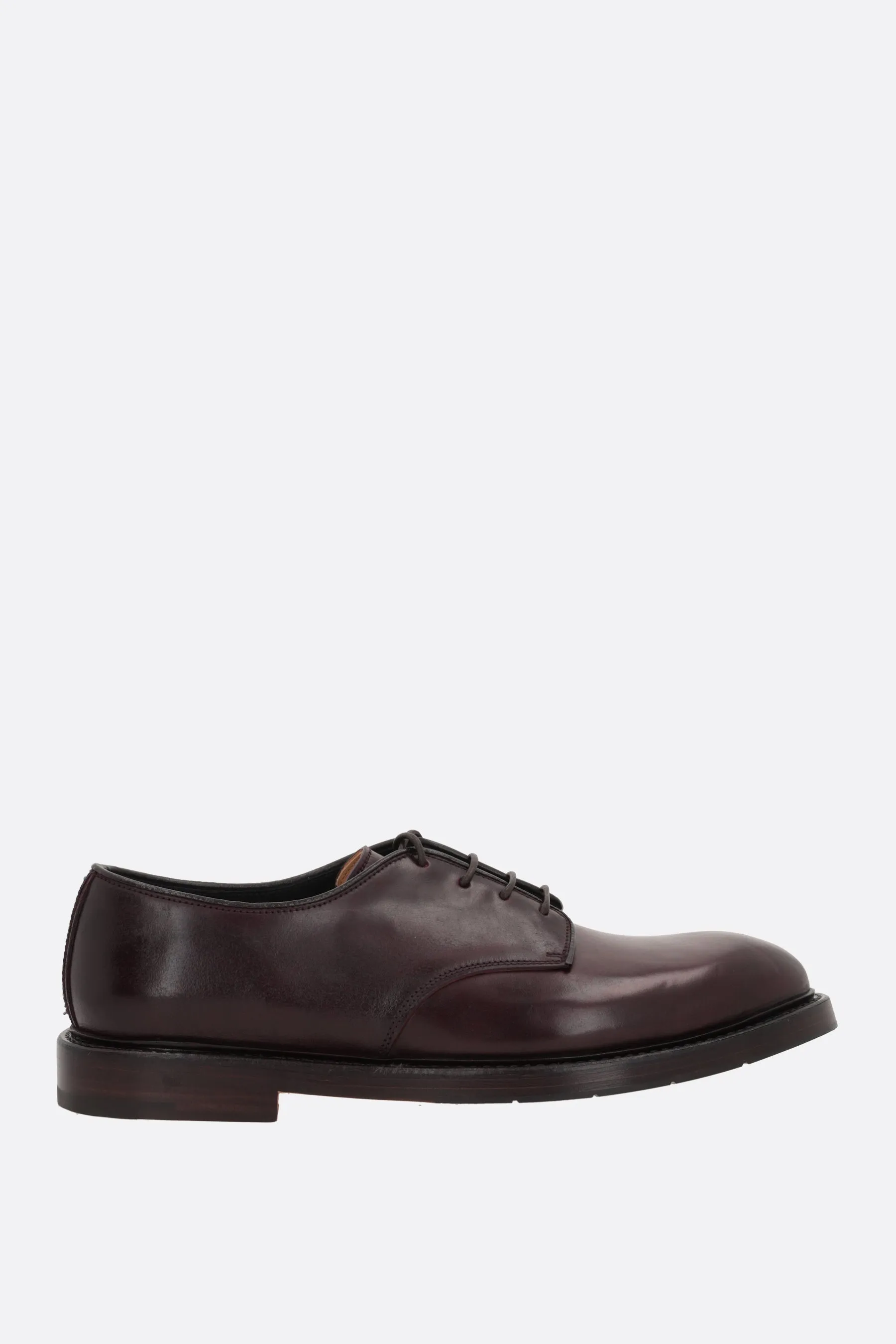 smooth leather derby shoes