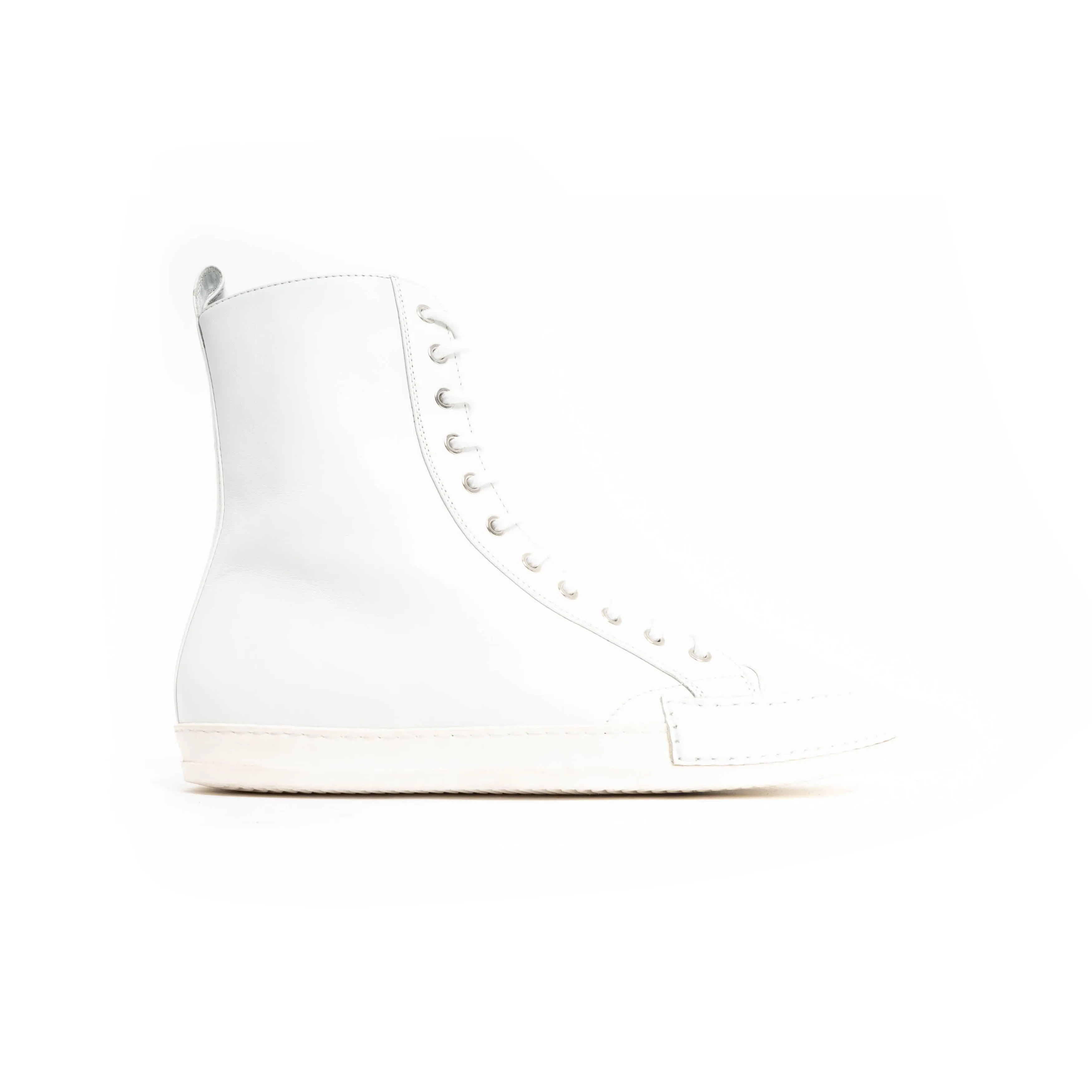 SS17 White High Top Sneaker