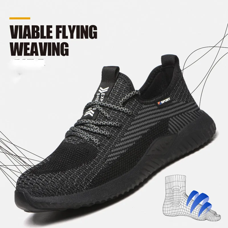 Steel Toe Shoes for Men Women Safety Work Indestructible Breathable Comfortable Sneakers Lightweight Shoe