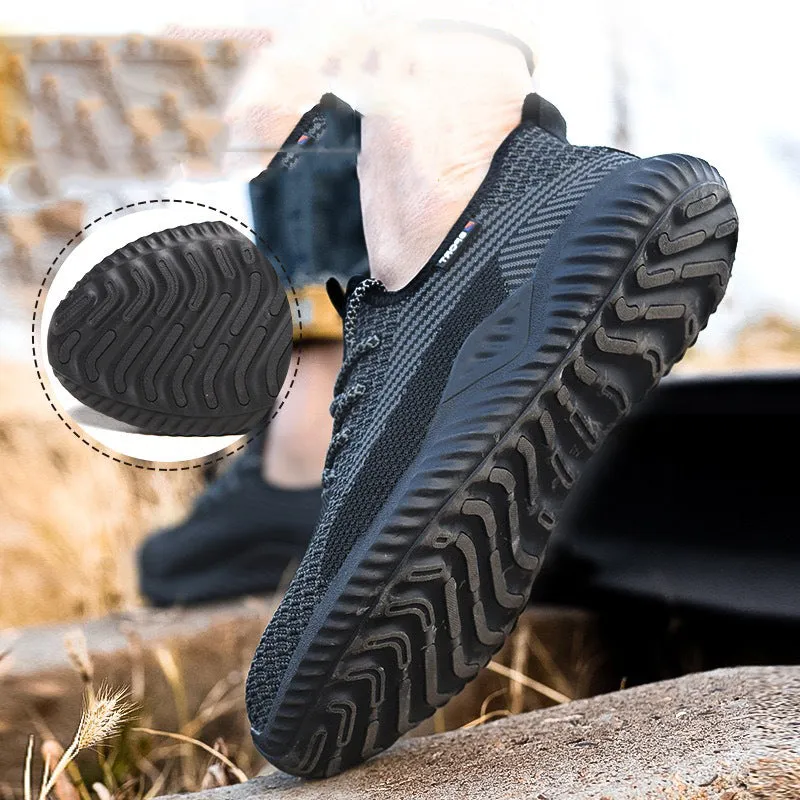 Steel Toe Shoes for Men Women Safety Work Indestructible Breathable Comfortable Sneakers Lightweight Shoe