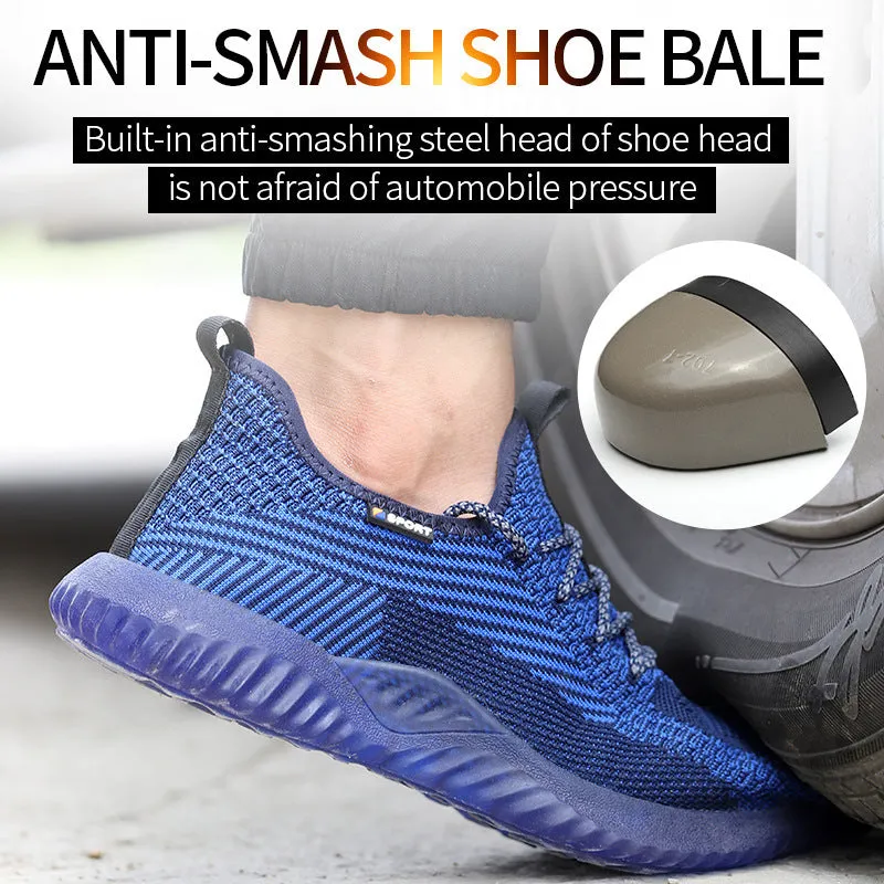 Steel Toe Shoes for Men Women Safety Work Indestructible Breathable Comfortable Sneakers Lightweight Shoe