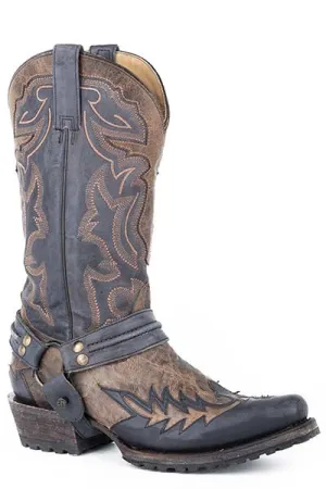 Stetson Men's Outlaw Bad Guy Biker Harness Boot