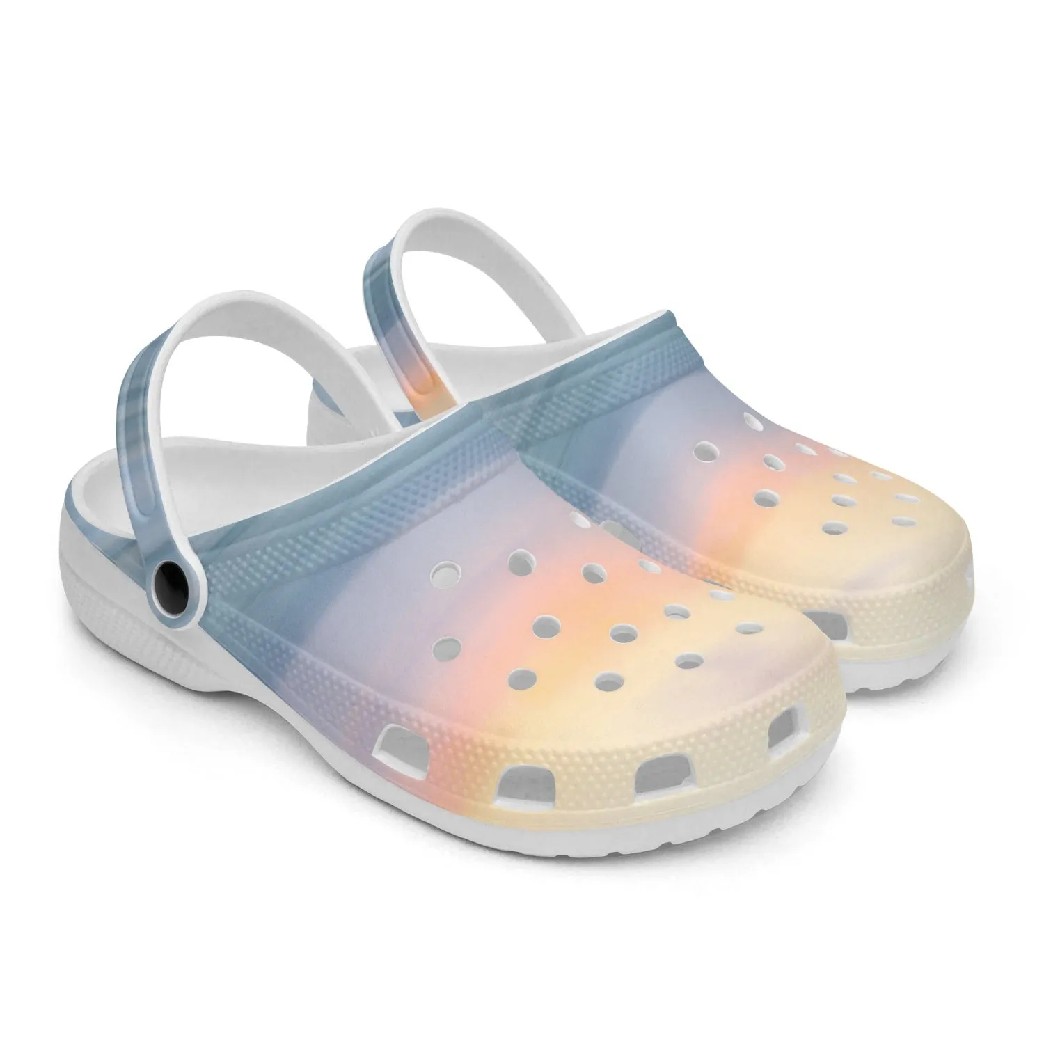 Sunset Beach Unisex White Rubber Shoes up to size 12