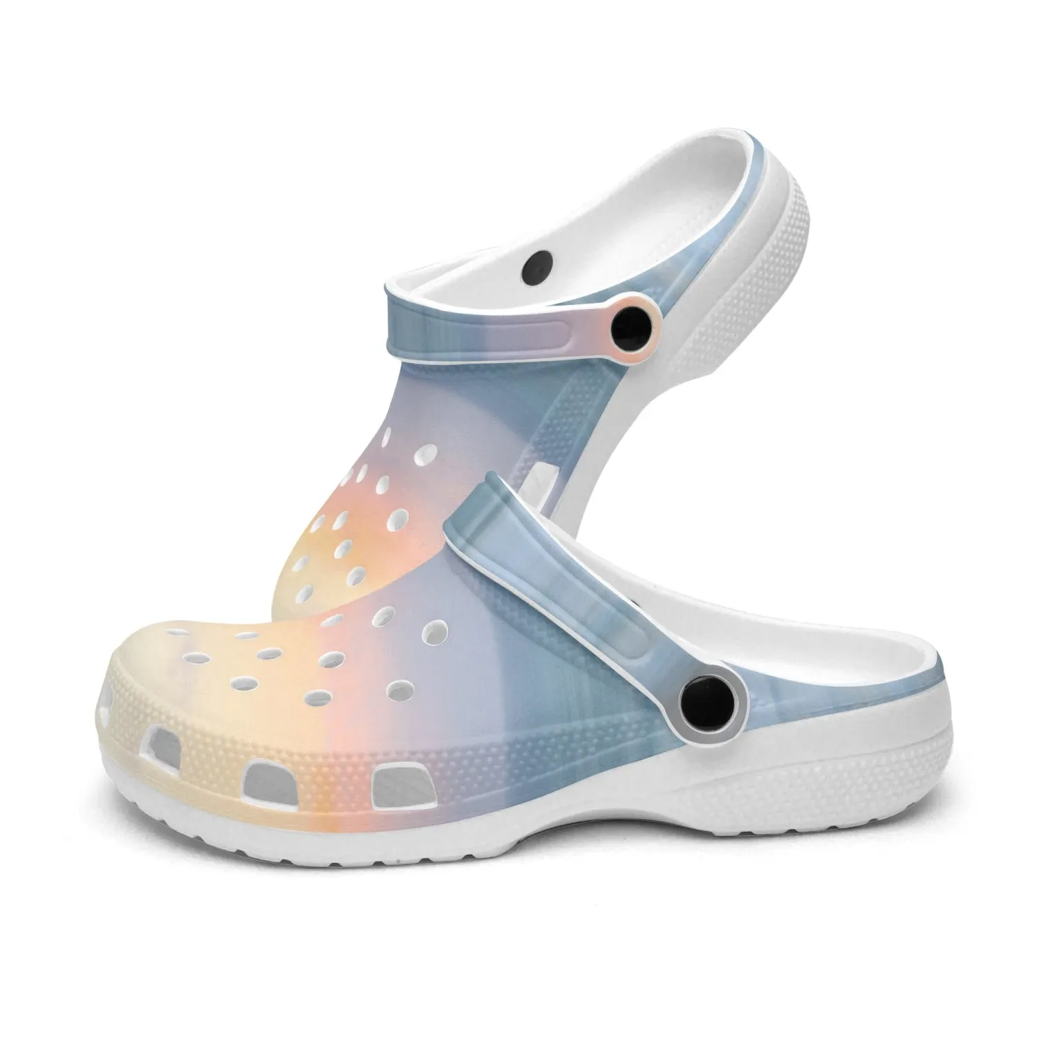 Sunset Beach Unisex White Rubber Shoes up to size 12