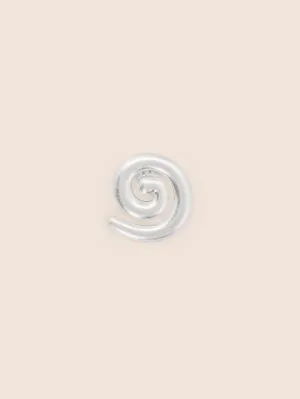 Swirl Clip Silver