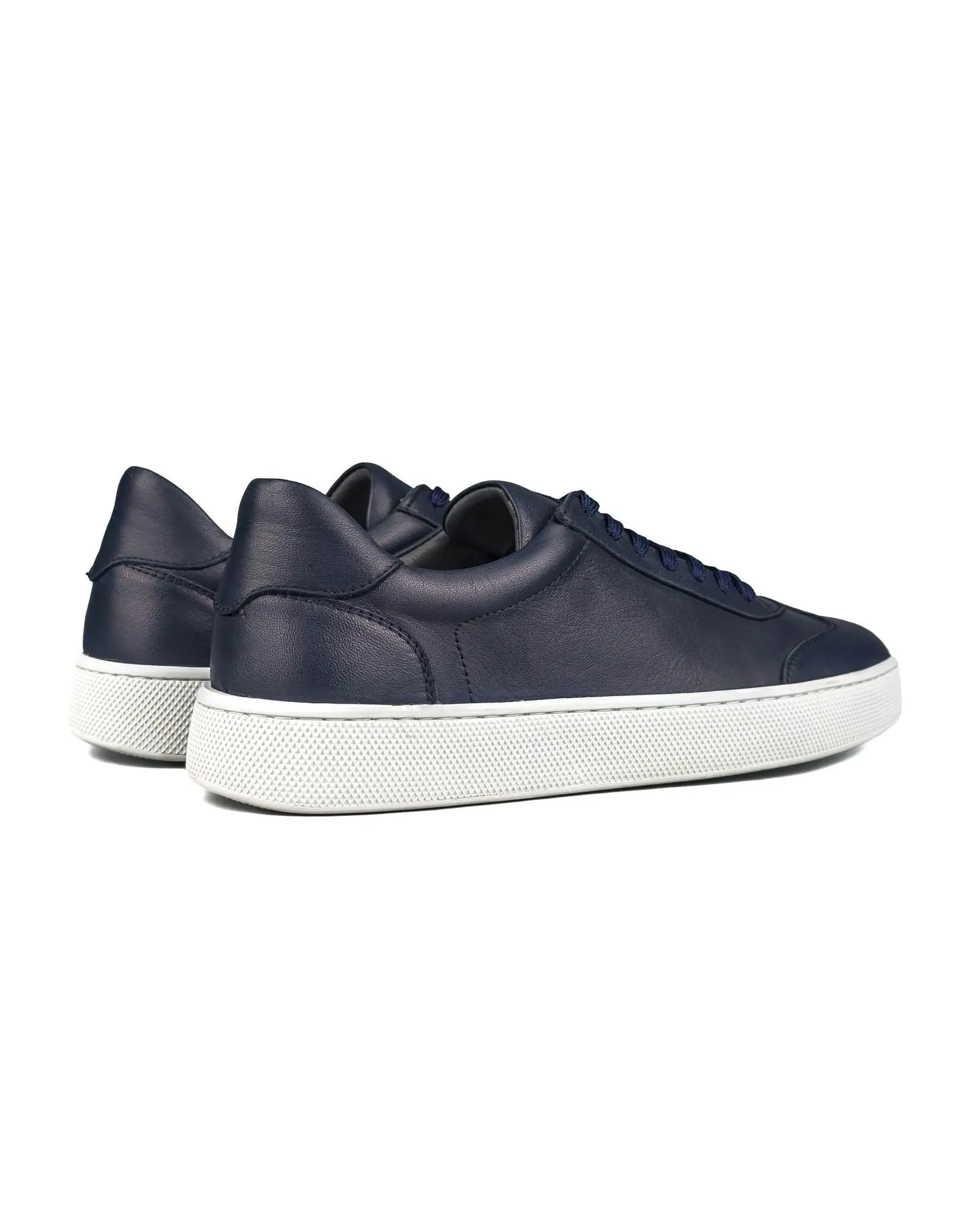 T-Benta Navy Blue Genuine Leather Men's Sport (Sneaker) Shoes