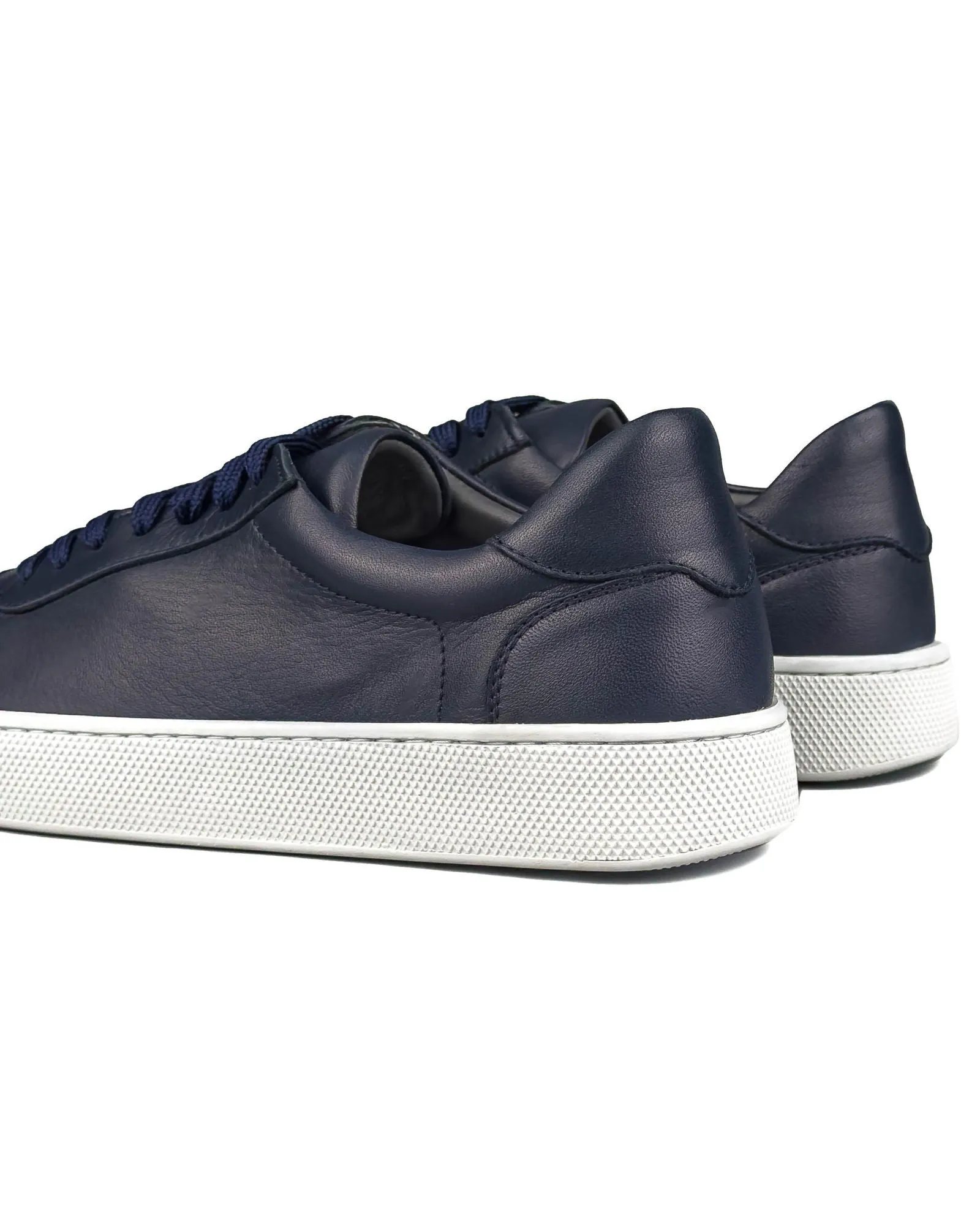 T-Benta Navy Blue Genuine Leather Men's Sport (Sneaker) Shoes