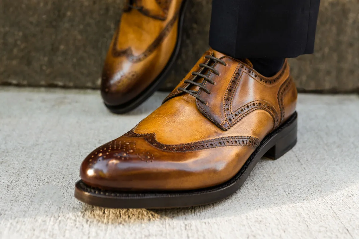 The Churchill Wingtip Derby - Tobacco