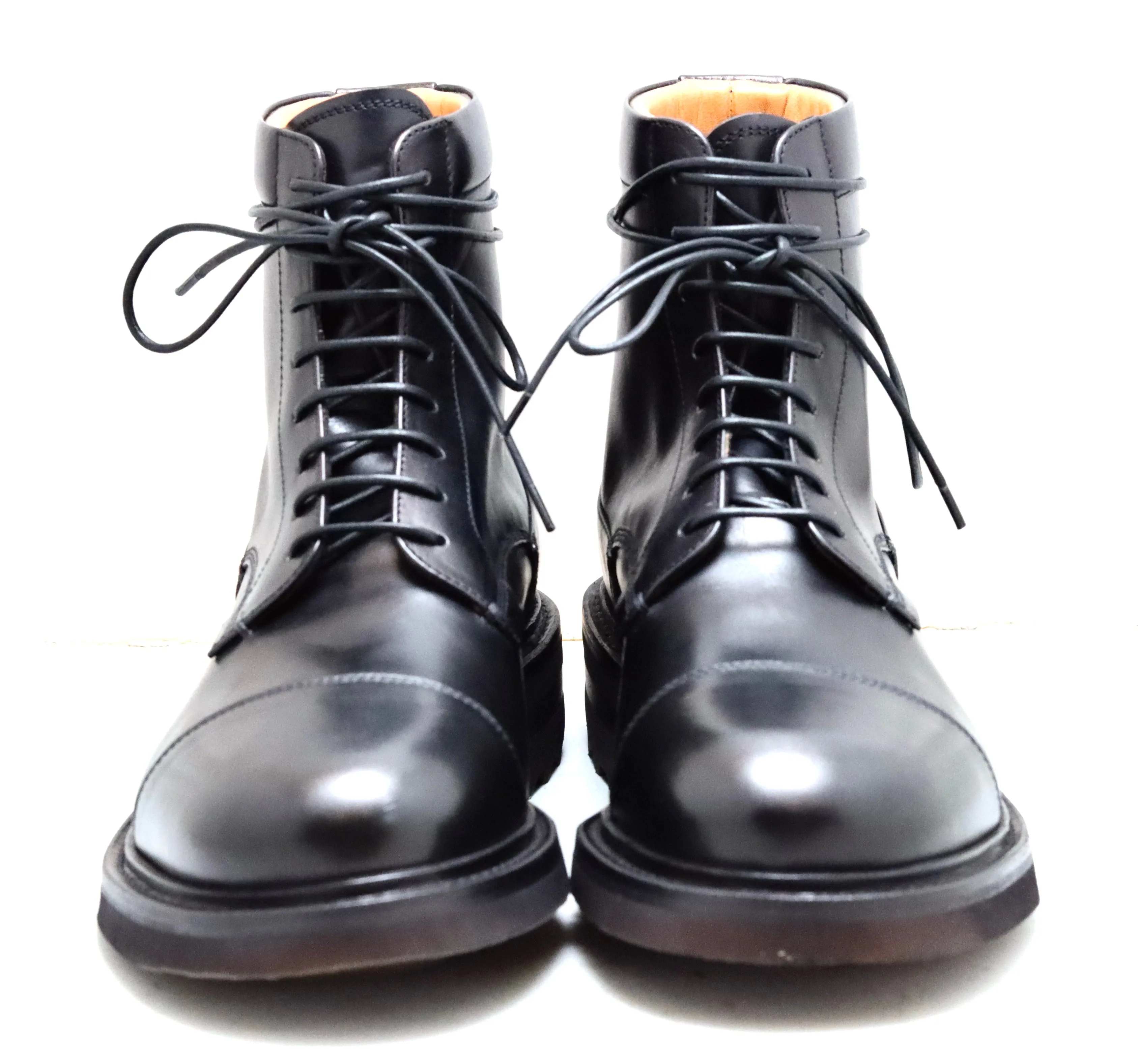 Toe cap derby boot 1  | Black | calf