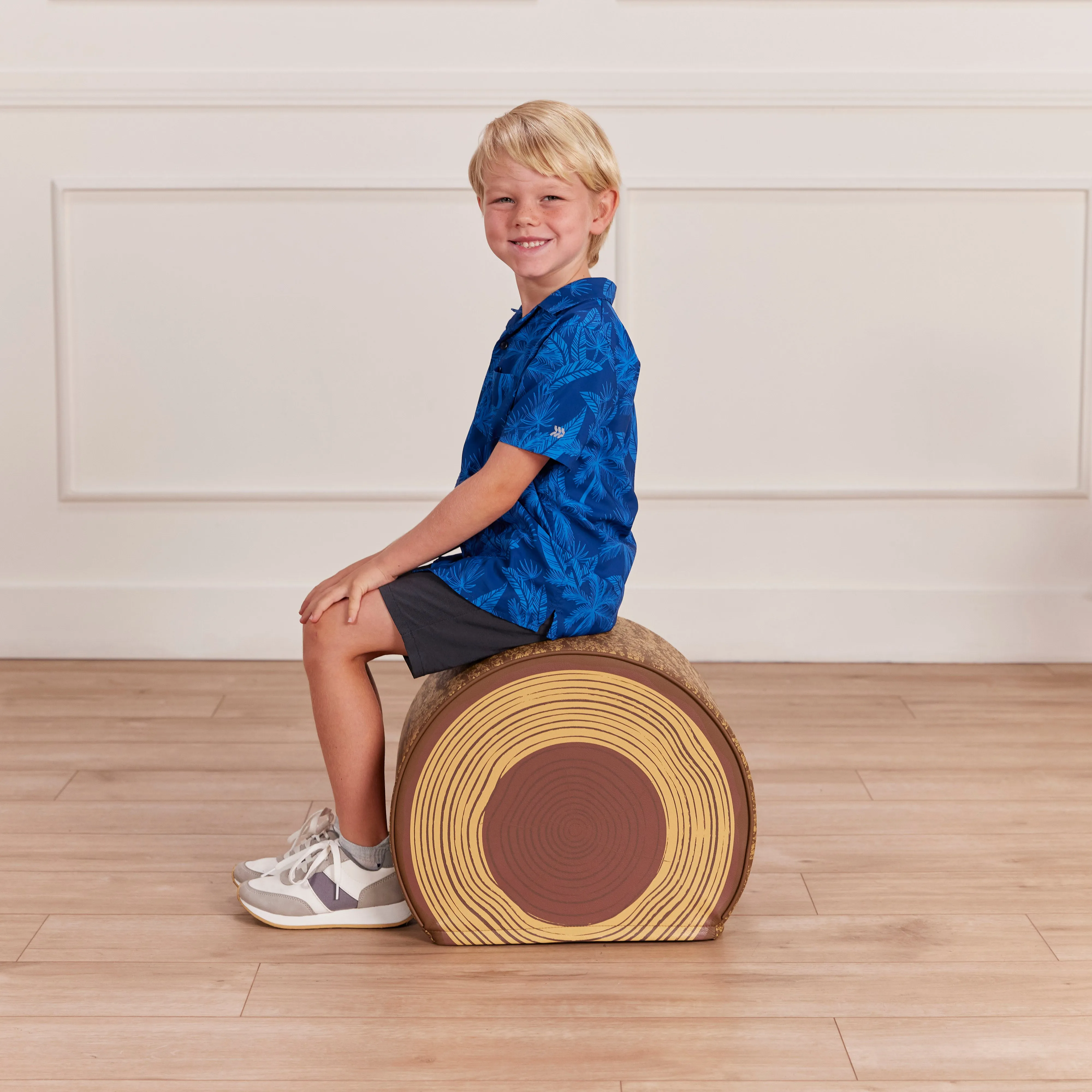 Tree Log Seat, 14in, Kids Bench