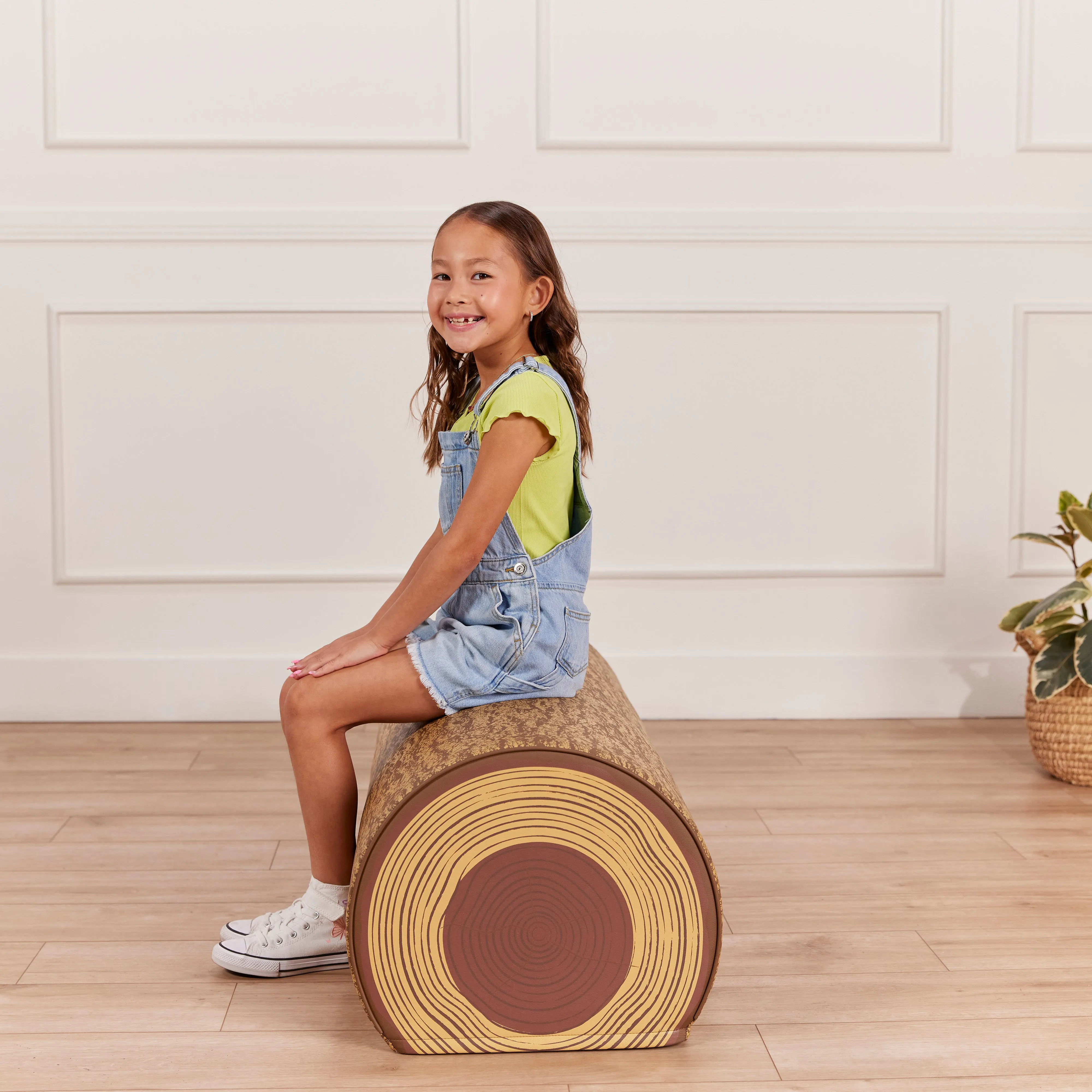 Tree Log Seat, 14in, Kids Bench