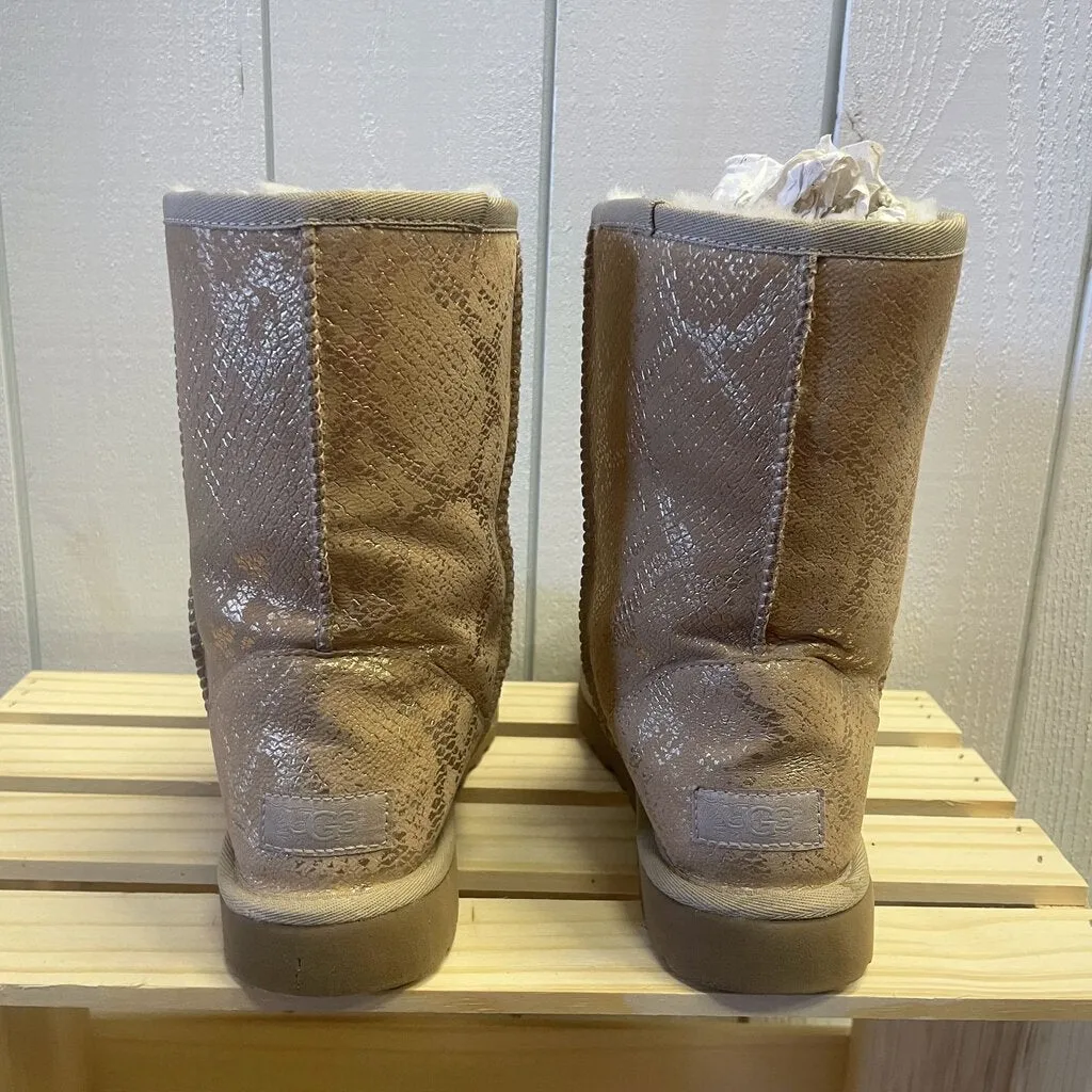 UGG Classic Snake Print Boots - Size 7