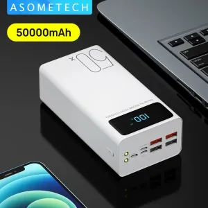 Ultra-Powerful 50000mAh Portable Charger with Emergency LED Light for Smartphones