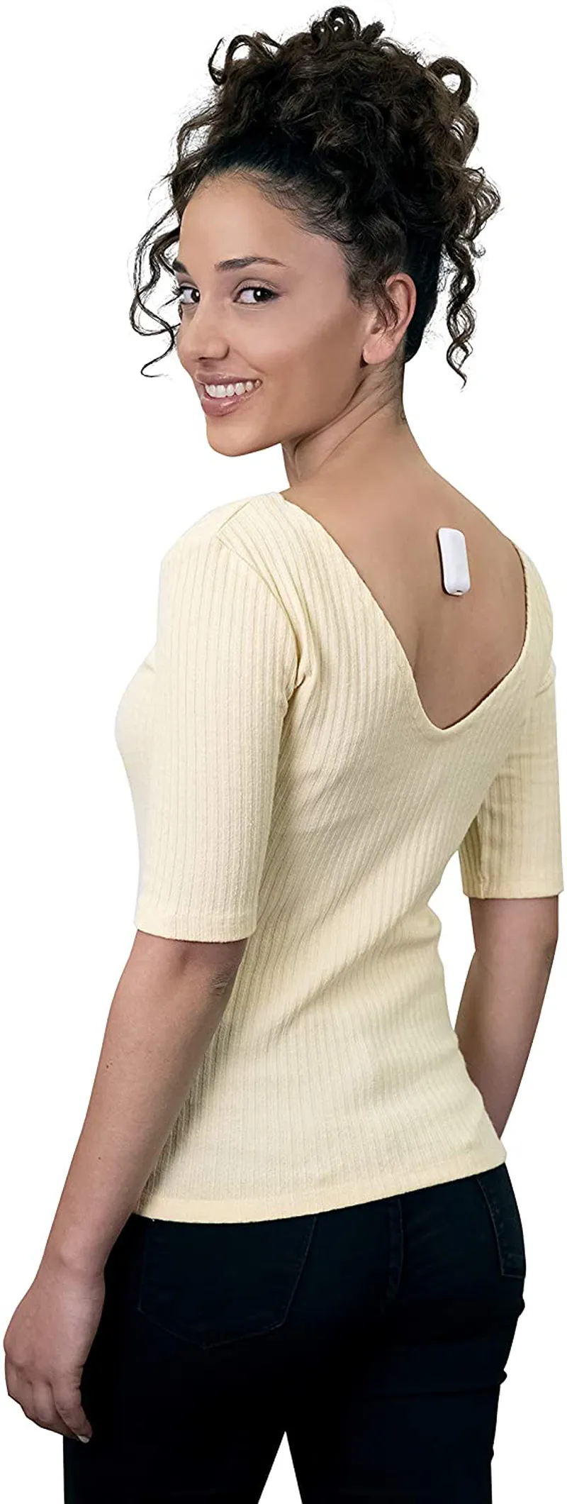 Upright GO 2 NEW Posture Trainer and Corrector for Back Strapless, Discreet and Easy to Use Complete with App and Training Plan Back Health Benefits and Confidence Builder