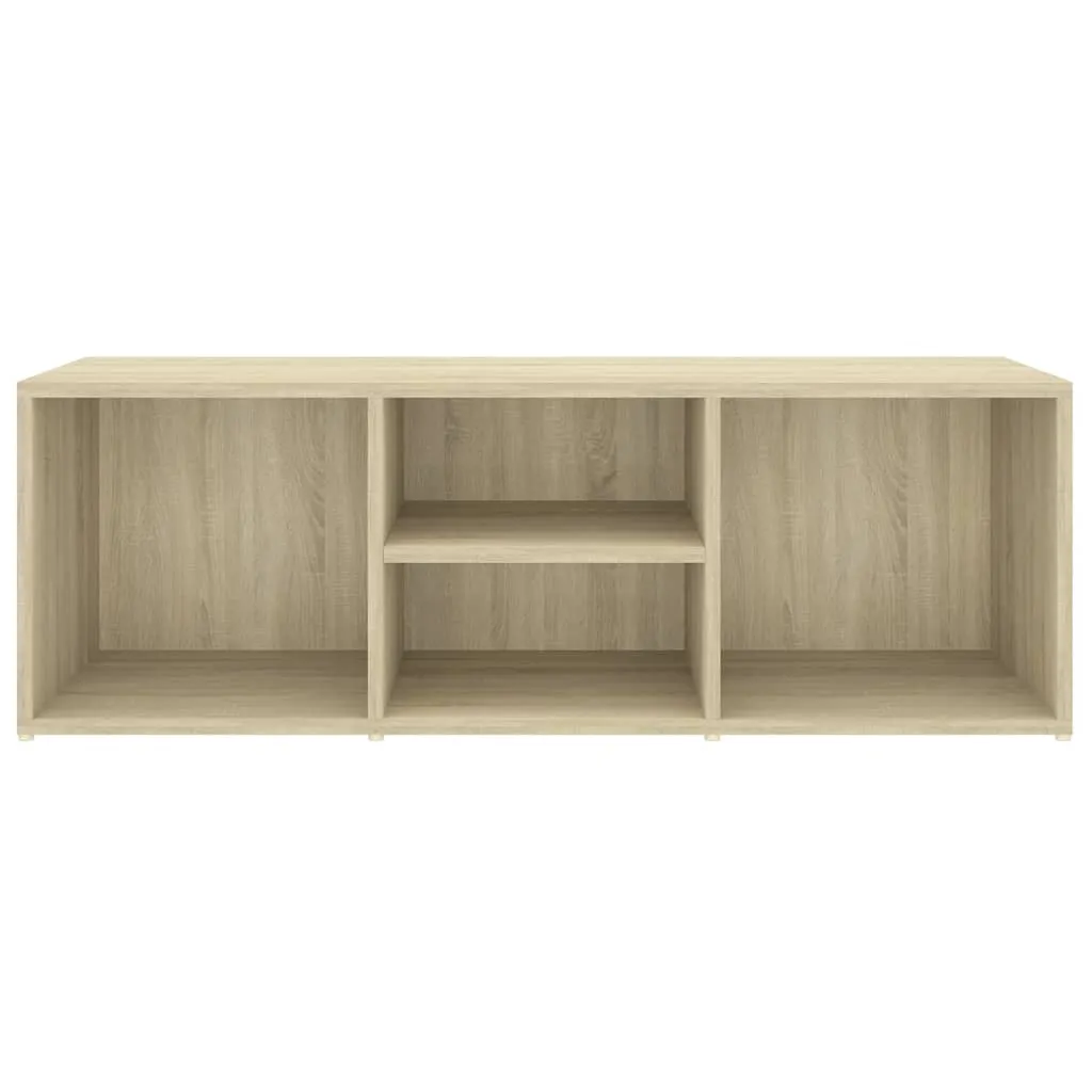 vidaXL Shoe Storage Bench Sonoma Oak 105x35x35 cm Engineered Wood