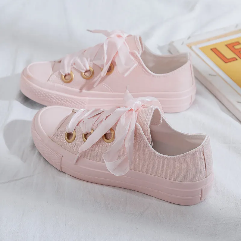 Women's Korean Style Street Shot Board Canvas Shoes