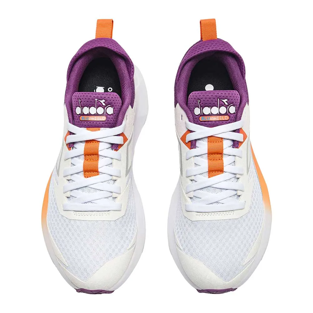 Women's Mythos Blushield Vigore 3 Running Shoe - White/Byzantium/Nectarine - Regular (B)