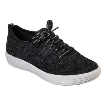 WOMEN'S SKECHERS COMFORT AIR - JUST A LIL KNIT SHOES 49563 BLK