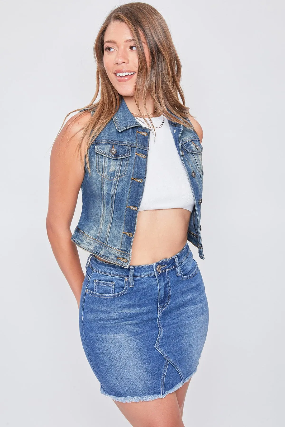 Women's Vintage Denim Vest