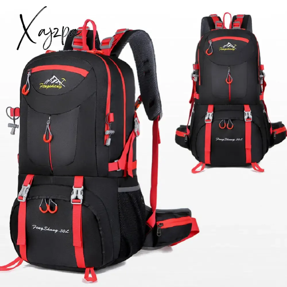 Xajzpa - Large Capacity Outdoor Adventure Backpack Waterproof Backpack - Perfect for Hiking, Cycling, Camping & Traveling