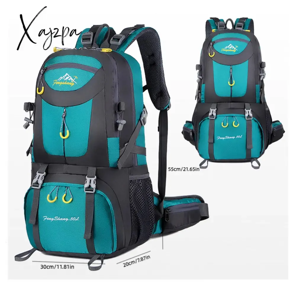 Xajzpa - Large Capacity Outdoor Adventure Backpack Waterproof Backpack - Perfect for Hiking, Cycling, Camping & Traveling